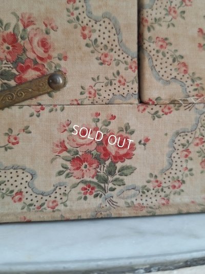 画像3: ローズ柄カルトナージュソーイングボックス