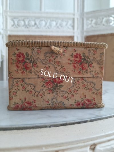 画像19: ローズ柄カルトナージュソーイングボックス