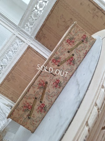 画像10: ローズ柄カルトナージュソーイングボックス