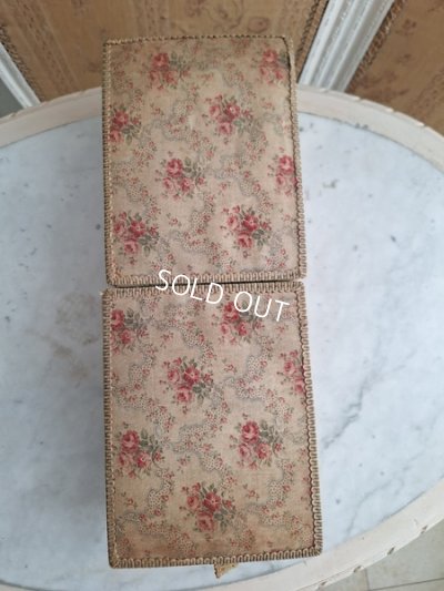 画像4: ローズ柄カルトナージュソーイングボックス
