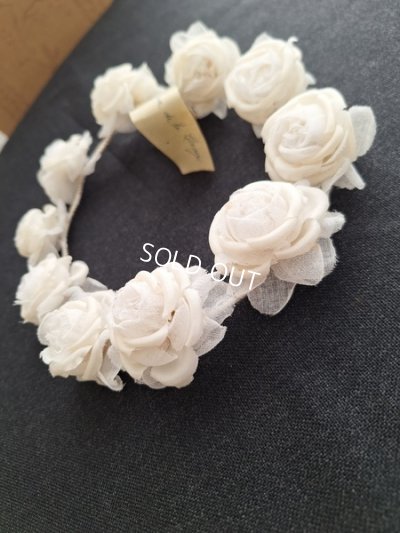 画像4: アンティーク布花冠