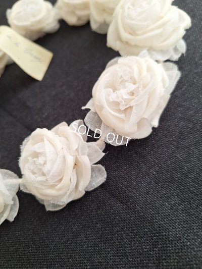 画像6: アンティーク布花冠