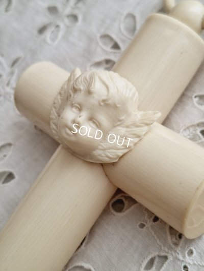 画像5: アンティークセルロイド天使の十字架