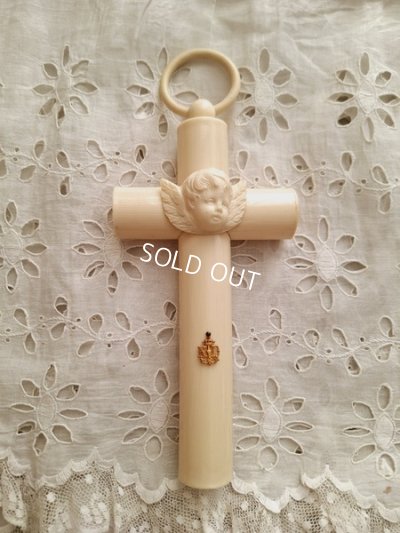 画像16: アンティークセルロイド天使の十字架