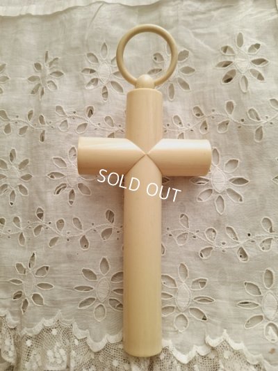 画像12: アンティークセルロイド天使の十字架