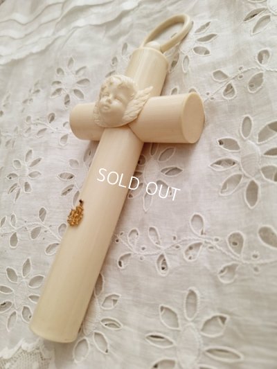 画像15: アンティークセルロイド天使の十字架