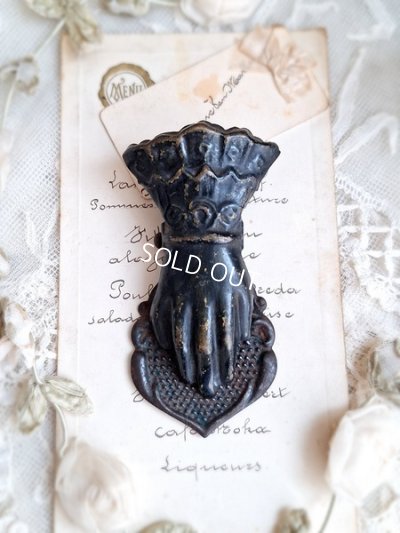 画像2: アンティークハンド形クリップ　