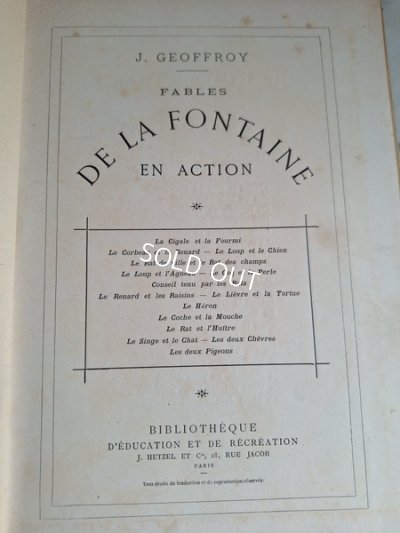 画像4: LA FANTAINEアンティーク絵本