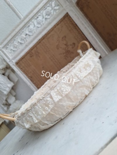 画像10: アンティークレースパニエ