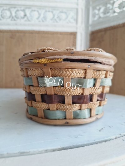 画像13: ピンククッション付ソーイングバスケット