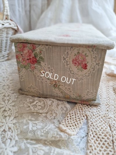 画像12: ローズ柄カルトナージュボックス