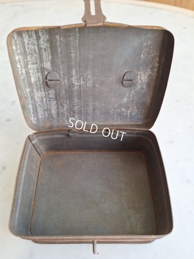 画像12: リボン柄ブリキバスケット