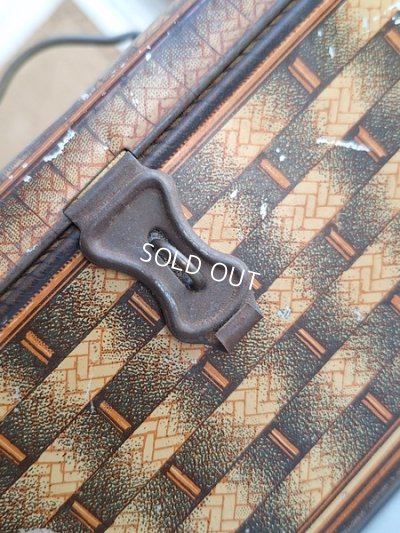 画像18: リボン柄ブリキバスケット