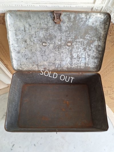 画像43: リボン柄ブリキバスケット