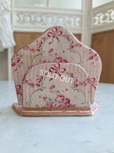 画像9: フレンチリボンファブリックレターホルダー