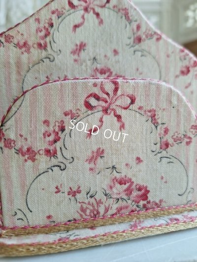 画像4: フレンチリボンファブリックレターホルダー