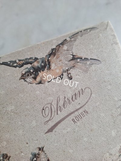 画像3: ツバメ柄アンティーク紙箱