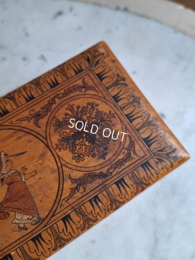 画像21: 少女柄アンティーク木箱