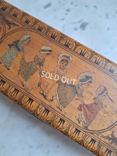 画像11: 少女柄アンティーク木箱