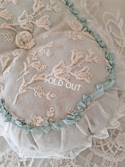 画像11: アンティークレースクッション