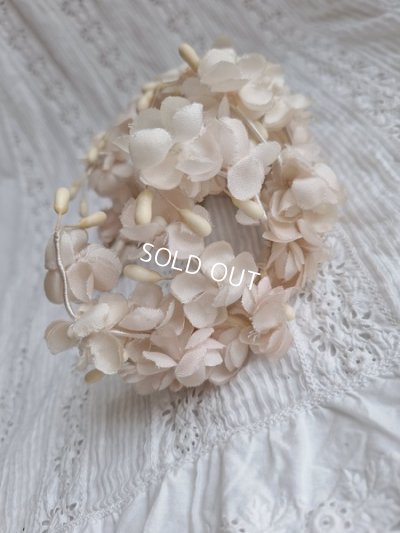 画像9: アンティーク布花冠