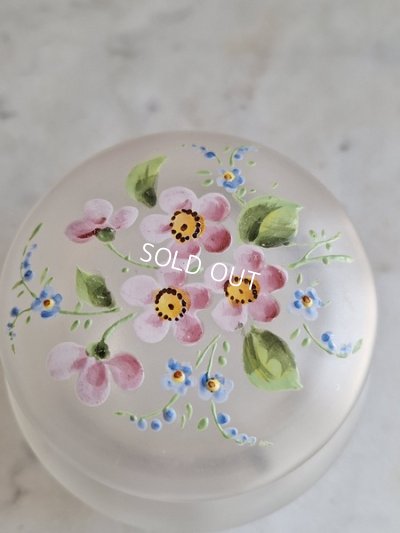 画像2: アンティークガラスパウダージャー