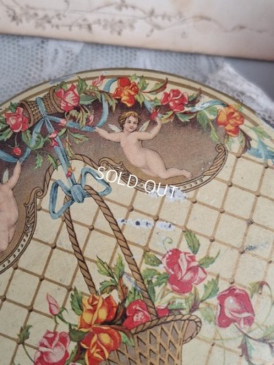 画像4: ローズガーランド＆天使柄ブリキ缶
