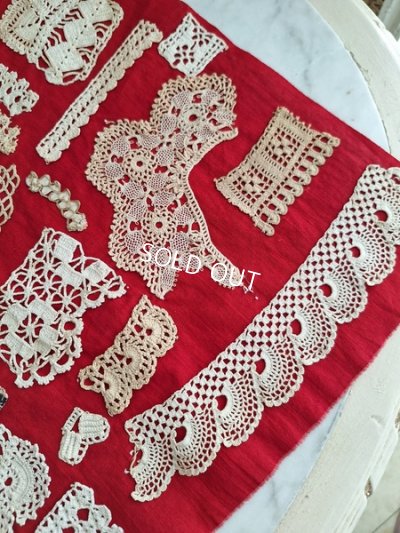 画像10: クロッシェ編み刺繍サンプラー