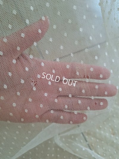 画像35: リボン装飾アンティークレースカーテン