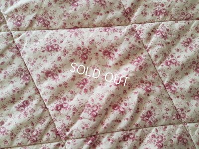 画像7: ローズ柄キルト