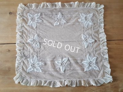 画像2: 刺繍チュールレースマット