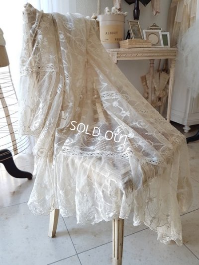 画像17: アンティークレースカーテン