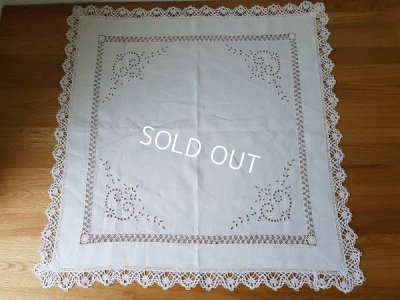 画像9: アンティ―クリネンテーブルクロス