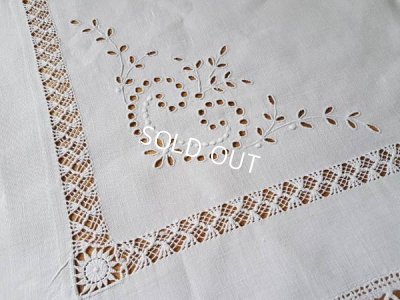 画像2: アンティ―クリネンテーブルクロス