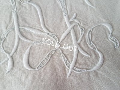 画像4: モノグラムアンティークリネンシーツ