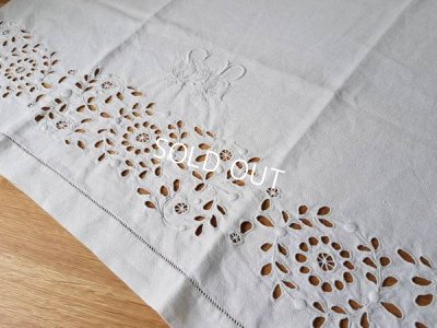 画像8: モノグラムリネンテーブルクロス