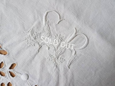 画像7: モノグラムリネンテーブルクロス