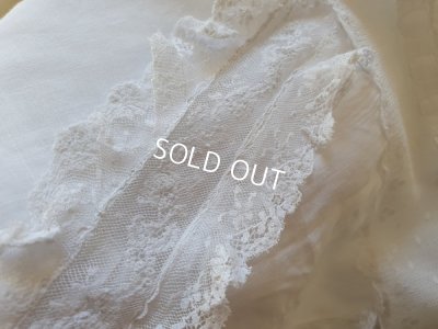 画像9: アンティ―クケープ付き洗礼式ドレス