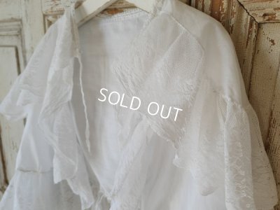 画像11: アンティ―クケープ付き洗礼式ドレス