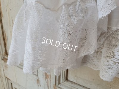 画像12: アンティ―クケープ付き洗礼式ドレス