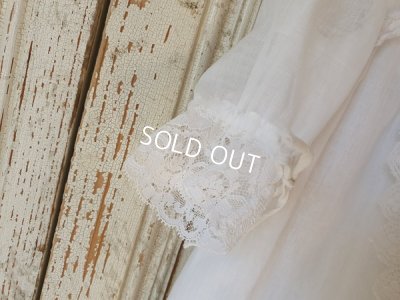 画像6: アンティ―クケープ付き洗礼式ドレス