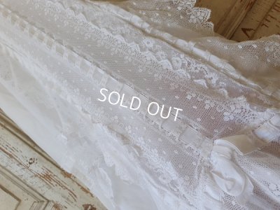 画像7: アンティ―クケープ付き洗礼式ドレス