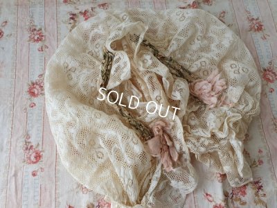 画像11: ロココ装飾レースボンネット