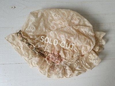 画像8: ロココ装飾レースボンネット