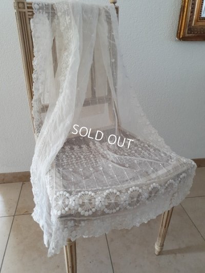 画像2: アンティークレースカーテン