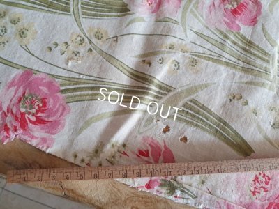 画像4: アールヌーボー花柄アンティークファブリック