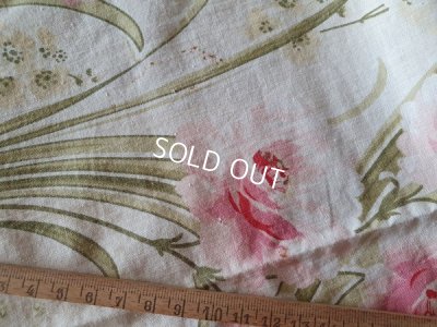 画像8: アールヌーボー花柄アンティークファブリック