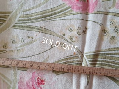 画像9: アールヌーボー花柄アンティークファブリック