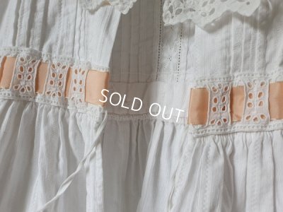 画像14: アンティーク洗礼式用ベビードレス