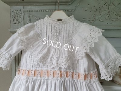 画像5: アンティーク洗礼式用ベビードレス
